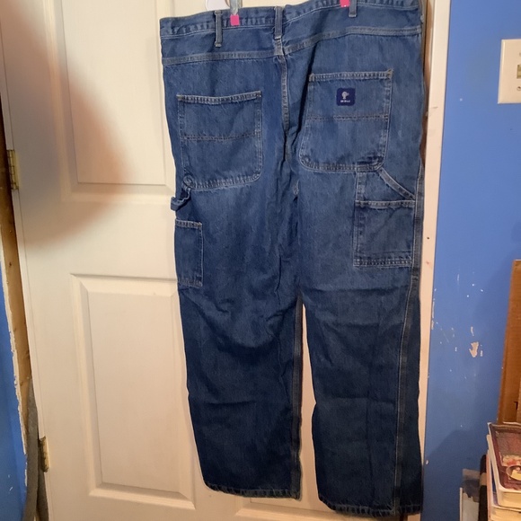 MEN’S RK BRAND BLUE CARPENTER JEANS SIZE 42X31 - Picture 12 of 16